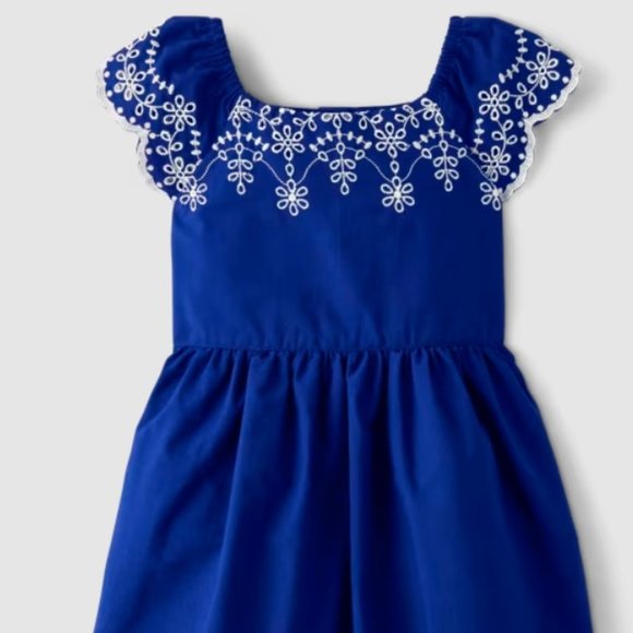 Gymboree Other - Gymboree Girls Blue Belle Cotton Poplin short sleeve dress NWT